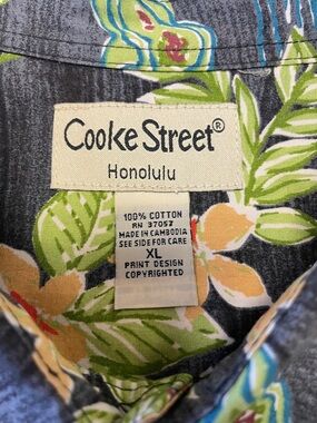 COOKE STREET ALOHA SHIRT SIZE XL 100%COTTON